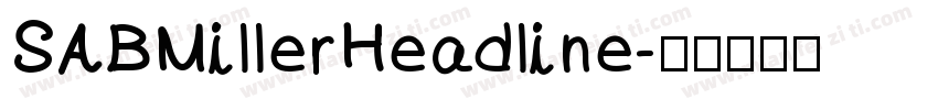 SABMillerHeadline字体转换