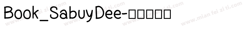Book_SabuyDee字体转换