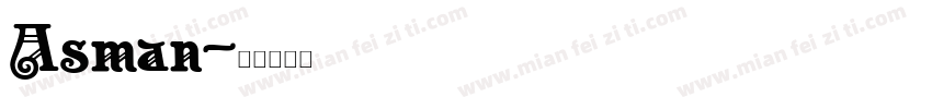 Asman字体转换