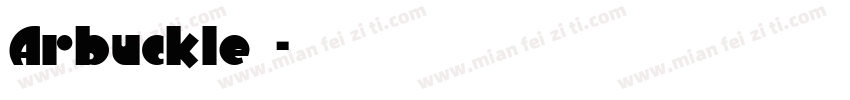 Arbuckle字体字体转换