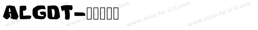 ALGDT字体转换