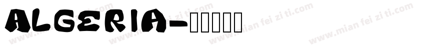 Algeria字体转换