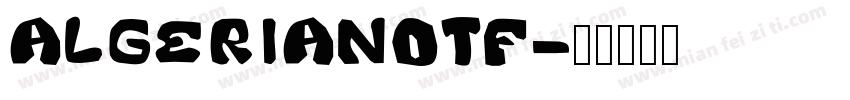 algerianOTF字体转换