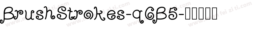 BrushStrokes-q6B5字体转换