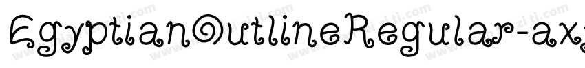EgyptianOutlineRegular-axy8o字体转换