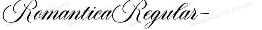RomanticaRegular字体转换