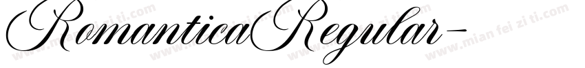 RomanticaRegular字体转换
