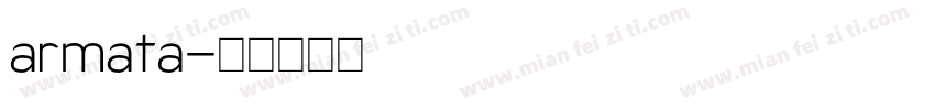 armata字体转换