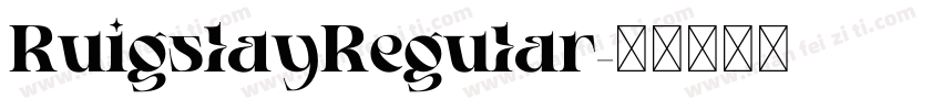 RuigslayRegular字体转换