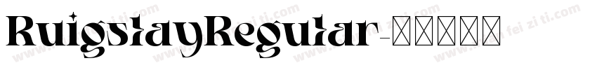 RuigslayRegular字体转换