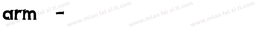 arm字库字体转换