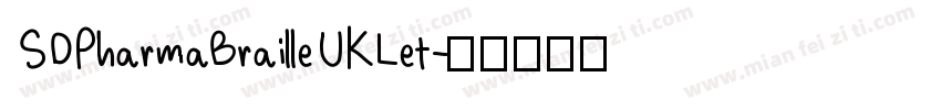 SDPharmaBrailleUKLet字体转换