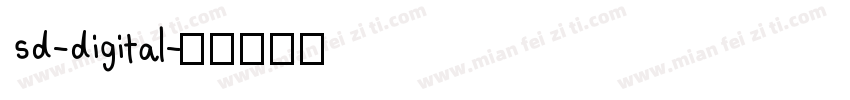 sd-digital字体转换