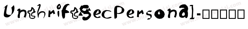 UnthriftSecPersonal字体转换