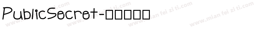 PublicSecret字体转换