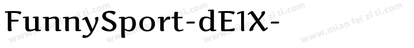 FunnySport-dE1X字体转换