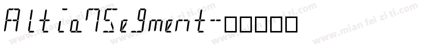Altia7Segment字体转换