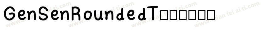 GenSenRoundedT字体转换
