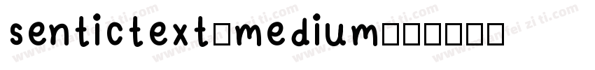sentictext-medium字体转换