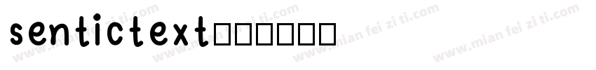 sentictext字体转换