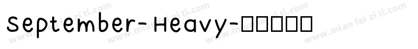 September-Heavy字体转换
