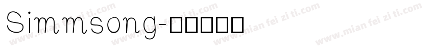 Simmsong字体转换
