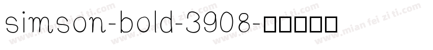 simson-bold-3908字体转换