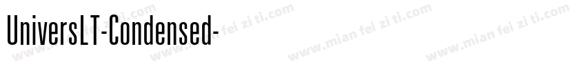 UniversLT-Condensed字体转换