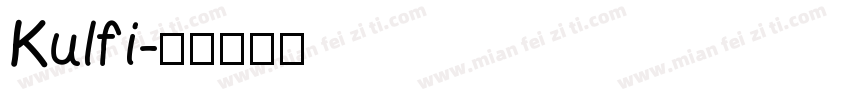 Kulfi字体转换