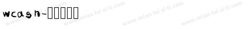 wcash字体转换