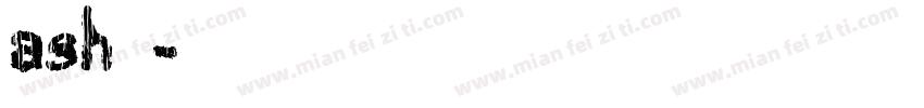 ash字库字体转换