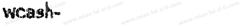 wcash字体转换