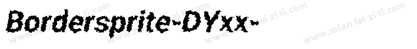 Bordersprite-DYxx字体转换