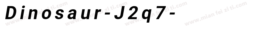 Dinosaur-J2q7字体转换