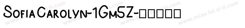 SofiaCarolyn-1Gm5Z字体转换