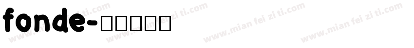 fonde字体转换