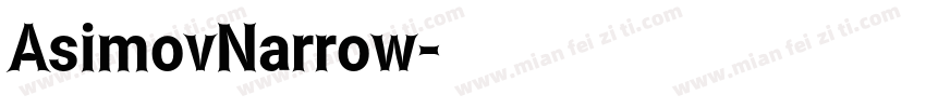 AsimovNarrow字体转换