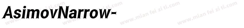 AsimovNarrow字体转换