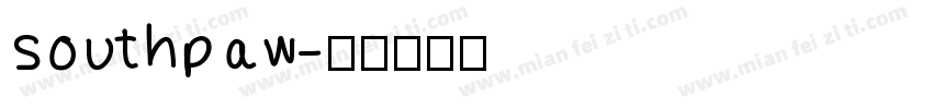 southpaw字体转换