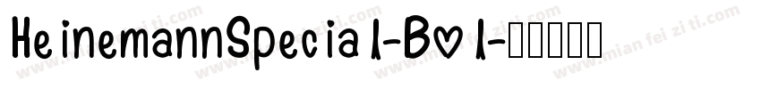 HeinemannSpecial-Bol字体转换