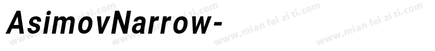 AsimovNarrow字体转换