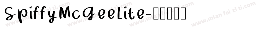 SpiffyMcGeeLite字体转换