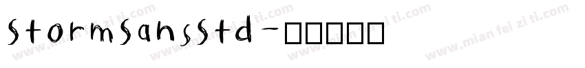 StormSansStd字体转换