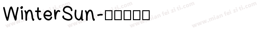 WinterSun字体转换
