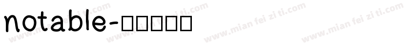notable字体转换