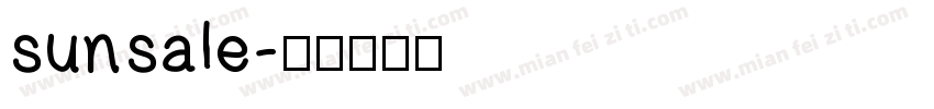 sunsale字体转换