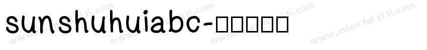 sunshuhuiabc字体转换