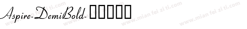 Aspire-DemiBold字体转换