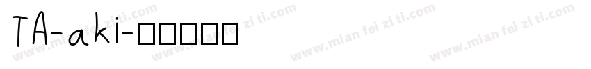 TA-aki字体转换