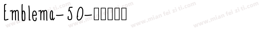 Emblema-50字体转换